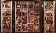 unknow artist Triptych with Scenes from the Life of Christ Sweden oil painting artist